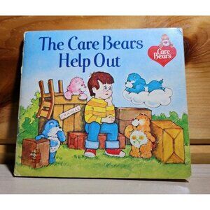 Vintage 1983 The Care Bears Help Out Book Paperback